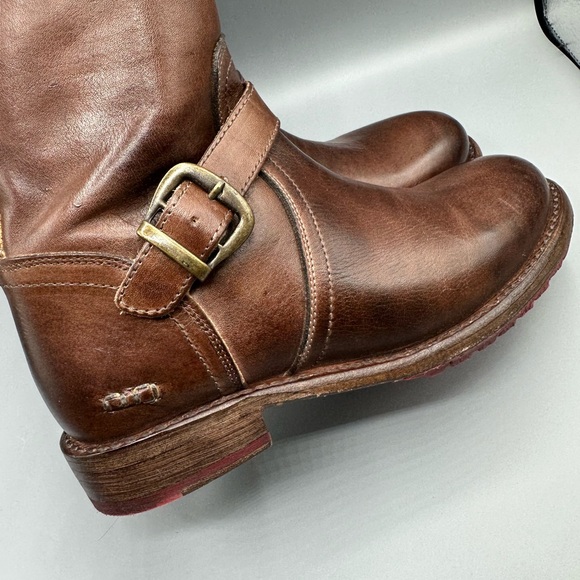BED STU Glaye wide calf brown boots 7.5 - Picture 5 of 7